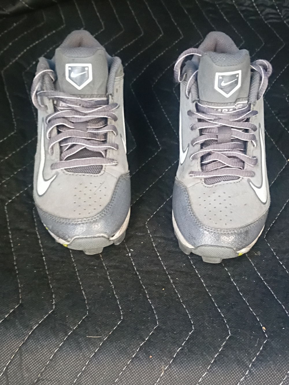 Nike Kids Gray and White Athletic Sneakers